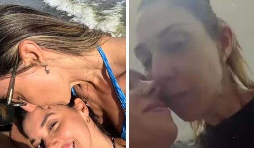 Carol Gattaz com a namorada, Victoria Misk (Foto: Reprodução)