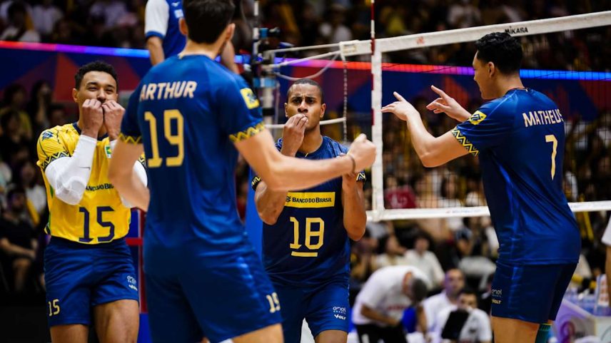 Retorno de Lucarelli foi um dos destaques da terceira vitória brasileira no Japão (Foto: Volley Ball World/Divulgação)