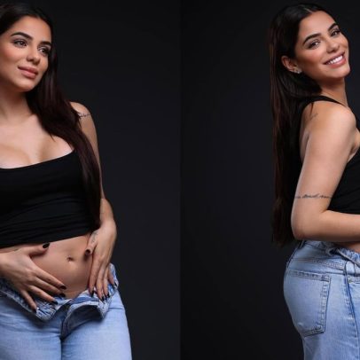 Key Alves mostra barriga de grávida e celebra 15 semanas de gestação