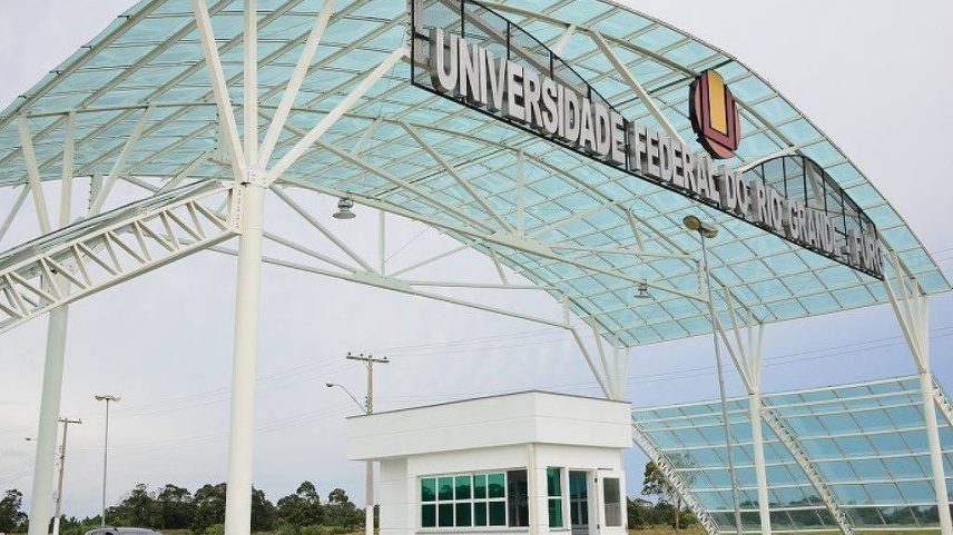 Entrada da Universidade Federal de Rio Grande - Divulgação/ FURG (Foto: Divulgação/ FURG)