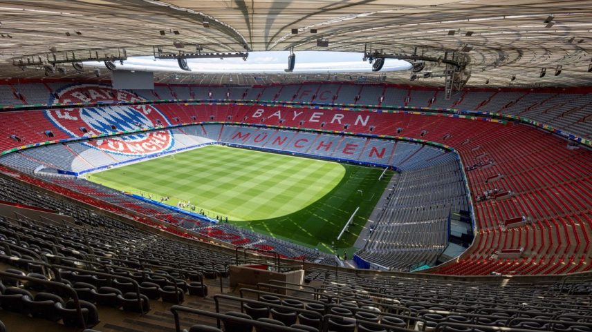 Allianz Arena, do Bayern de Munique — Foto: Odd ANDERSEN / AFP