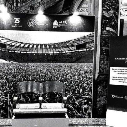 Cadeiras perpétuas do Maracanã são destaque em exposição no Palácio Tiradentes