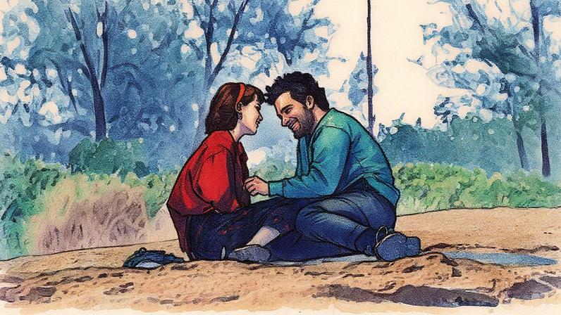 Afonso conversa com Solange sobre a decisão de não seguir com o tratamento, enquanto ela revela que ele é o pai dos filhos dela (Foto: Reprodução)