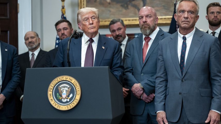 O presidente dos EUA assinou uma ordem executiva que restabeleceria o teste para crianças em idade escolar. (Foto: Doug Mills/The New York Times)