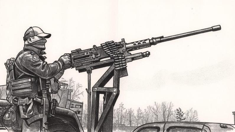 Um soldado ucraniano, em 1 de abril de 2023 em Hostomel, na região de Kiev. (Foto: Europa Press/Contato/Volodymyr Tarasov)