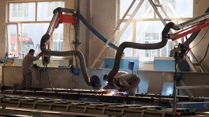 Fábrica em Dezhou, na China (Foto: Siyi Liu/Reuters)