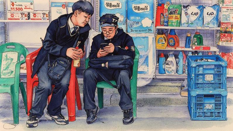 A Coreia do Sul se torna o mais recente país a restringir o uso de celulares nas escolas (Foto: Getty Images)