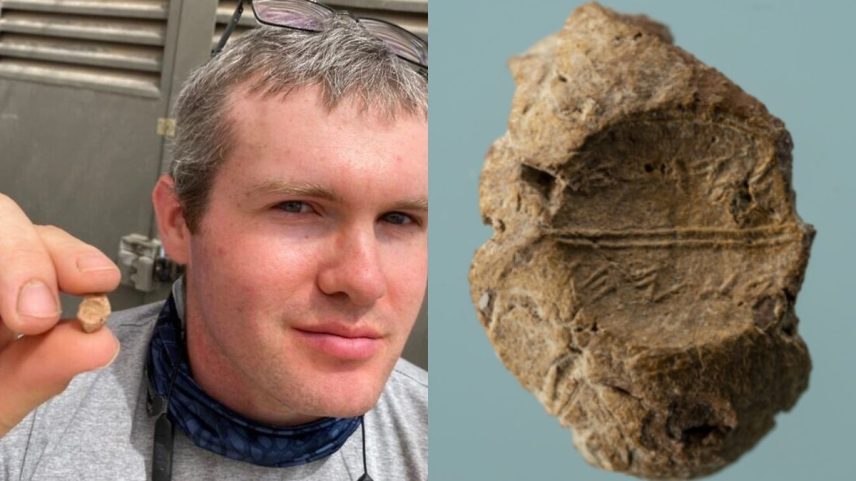 Objeto foi descoberto por arqueólogos do Projeto de Peneiração do Monte do Templo, em Jerusalém (Foto: Divulgação/Projeto de Peneiramento do Monte do Templo)