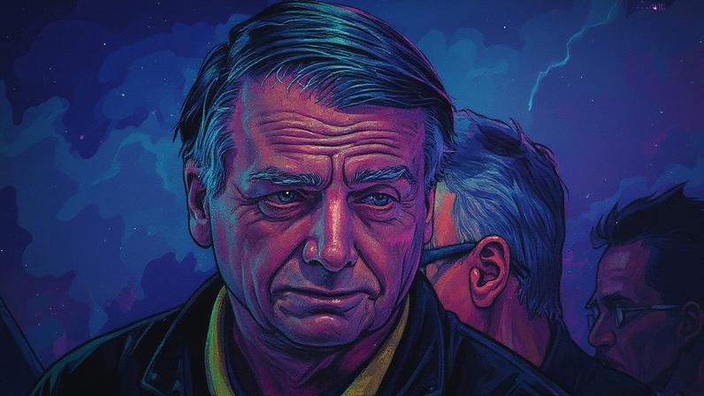 O ex-presidente Jair Bolsonaro, na sede do PL (Foto: Brenno Carvalho/Agência O Globo)