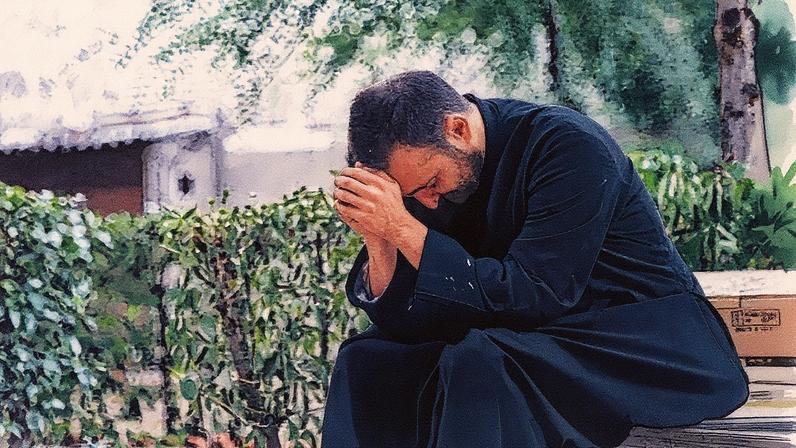 Ator David López ensaia a obra 'Pedro Bermudo, o o linguagem de Deus' em La Puebla de Montalbán (Foto: Reprodução)