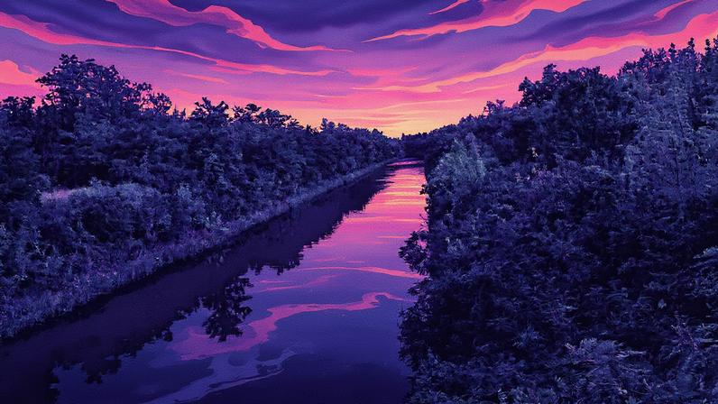 O canal Siverski-Donets, na província ucraniana de Donetsk, em 7 de agosto. (Foto: Cristian Segura)