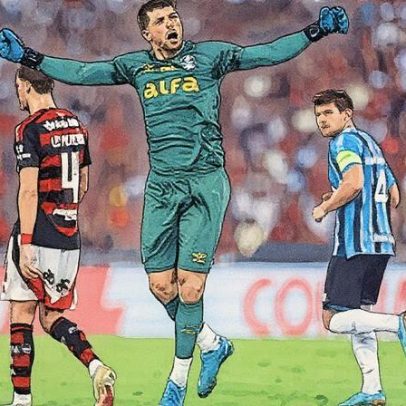 Tiago Volpi marca gol e garante empate entre Flamengo e Grêmio