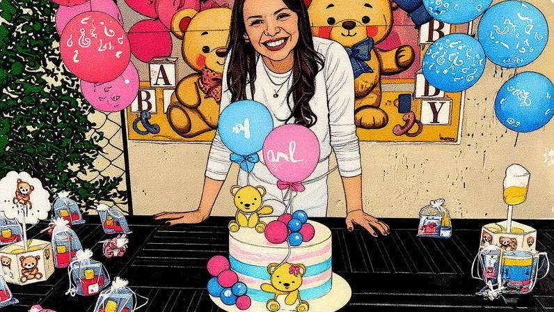 Sargento da Marinha Juliana da Silva Oliveira Pessoas, de 37 anos, está com uma gestação de 24 semanas (Foto: Reprodução)