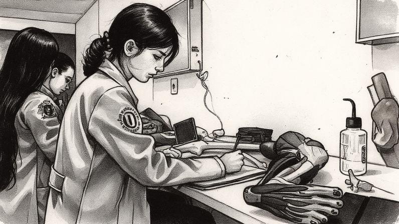 Estudantes do curso de medicina da faculdade Estácio em Juazeiro (BA) (Foto: Rafaela Araújo - 27.mai.25/Folhapress)