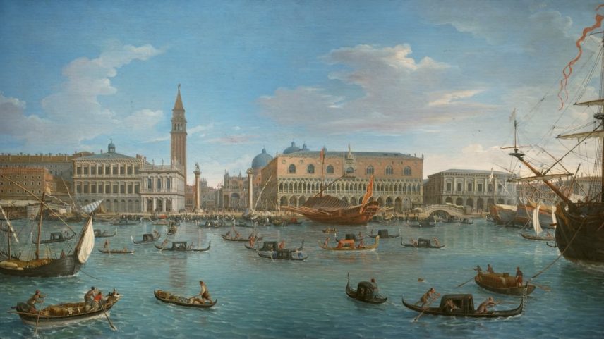 Vista de Veneza a partir da ilha San Giorgio (1697). Gaspare Vanvitelli (Foto: Gaspare Vanvitelli)