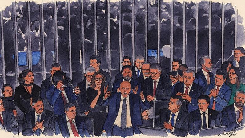 Congresso promulga a reforma tributária com a presença do presidente Luiz Inácio Lula da Silva (PT) (Foto: Gabriela Biló - 20.dez.2023/Folhapress)