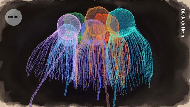 Células de Choanoeca flexa formam uma camada com todos os flagelos e microvilos apontando na mesma direção. (Foto: Diede de Haan)