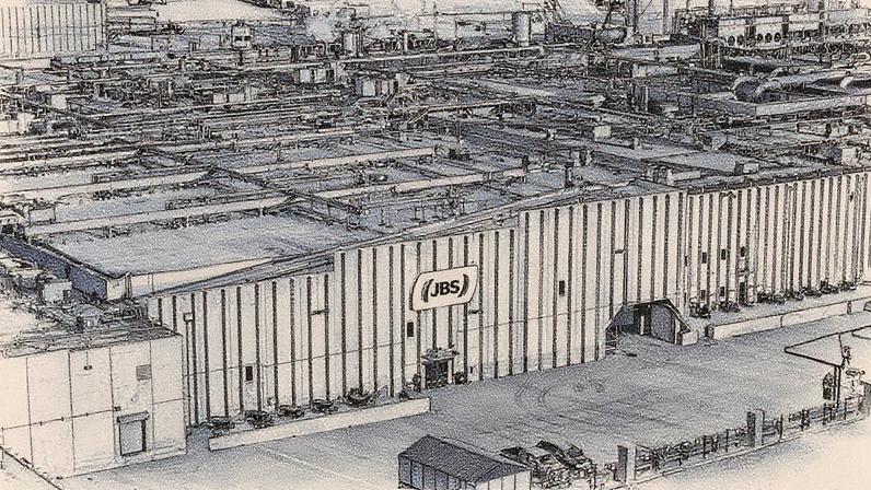 Fábrica da JBS em Greeley, no estado americano do Colorado: empresa investe em plano de modernização de instalações nos EUA (Foto: Bloomberg/Chet Strange)