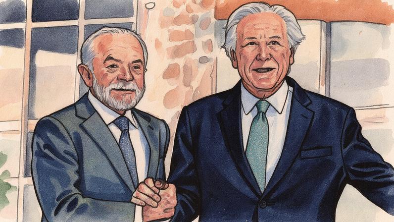 Presidente Lula e ministro da Justiça e Segurança Pública, Ricardo Lewandowski, durante evento (Foto: Reprodução)