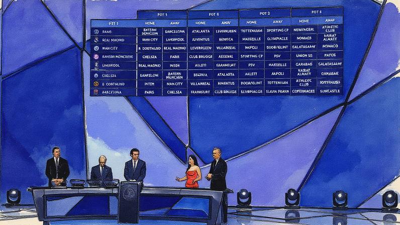 Sorteio da Liga dos Campeões (Foto: Frederic DIDES / AFP)