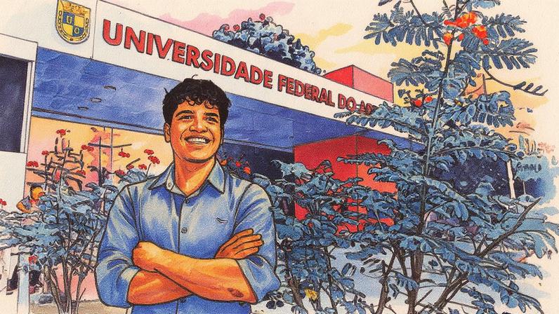 Luís Henrique, 20, estudante do 2º período de Medicina da Ufac, integra a última turma selecionada pelo Sisu com bônus regional (Foto: Sergio Vale/Folhapress)