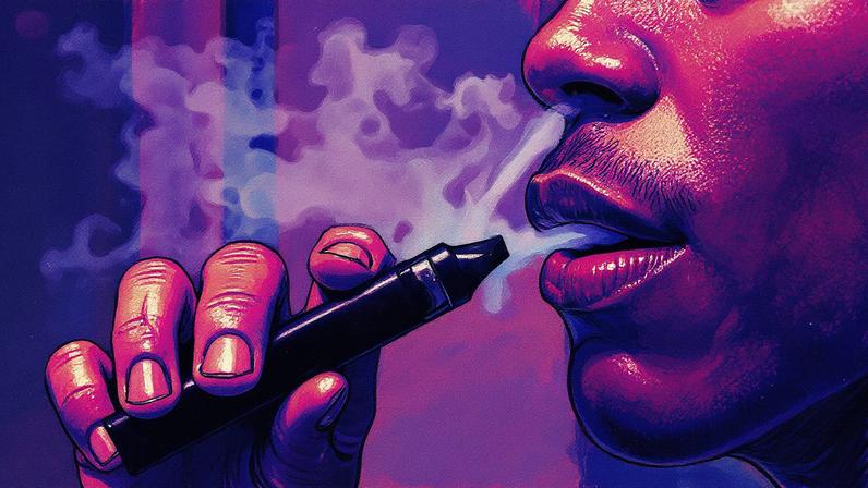 Homem usa cigarro eletrônico (Foto: Carl Recine/Reuters)