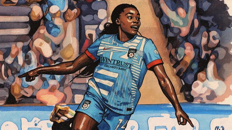 Ludmila, do Chicago Stars, estabeleceu novo recorde de hat-trick na NWSL: 10 minutos (Foto: Divulgação/NWSL)