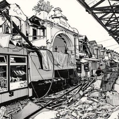 Sinagoga histórica da Ucrânia é atingida por ataque de drone russo