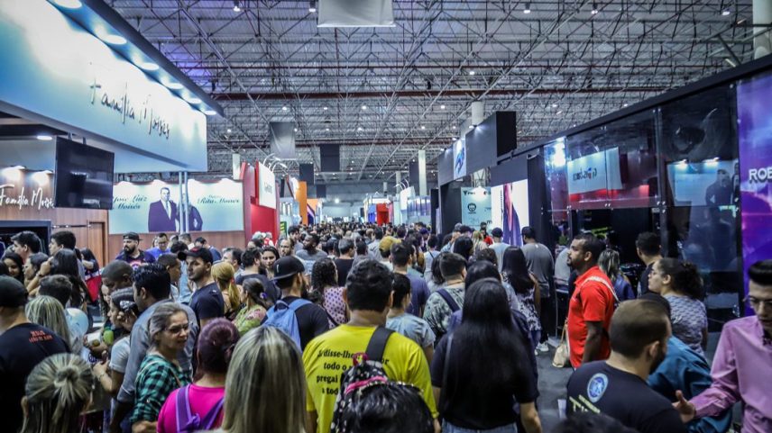 Expo Cristã 2024 registrou mais de 300 mil pessoas nos quatro dias de evento. (Foto: Divulgação)