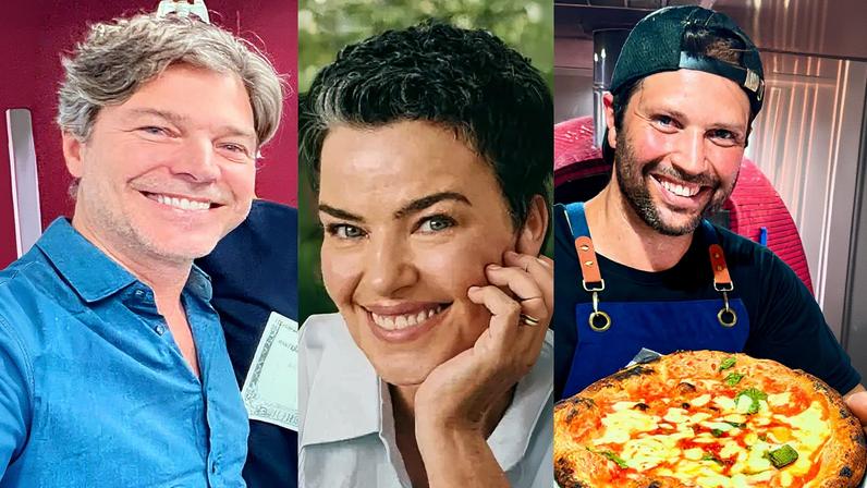 Erik Marmo, Ana Paula Arósio, Gustavo Leão — Foto: Reprodução/Instagram