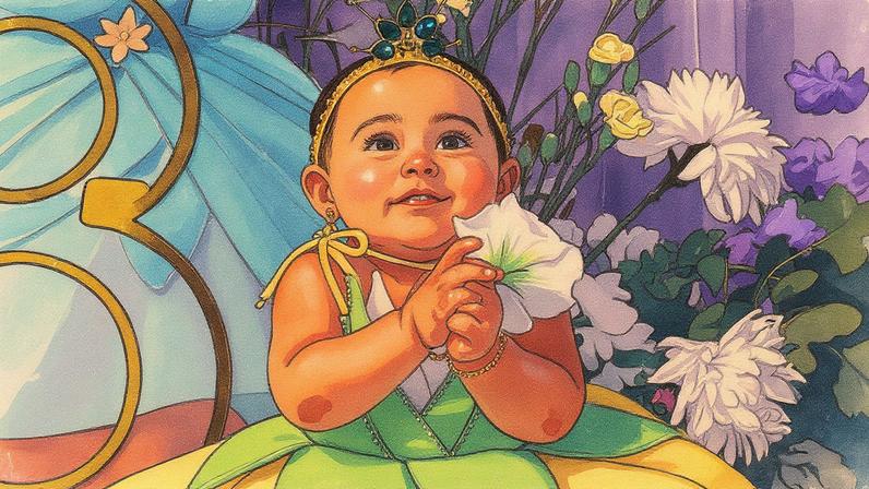 Filha de Zezé e Graciele Lacerda se transforma em princesa da Disney no 8º mesversário (Foto: Reprodução/Instagram)