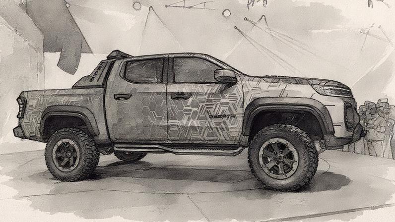 Nova Ram Dakota foi apresentada no conceito Nightfall (Foto: André Sollitto/VEJA)