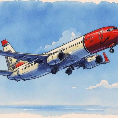 Boeing com 181 passageiros realiza pouso de emergência após explosão de pneu na Suécia