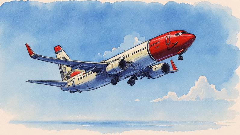 Boeing 737 da Norwegian (Foto: Reprodução)