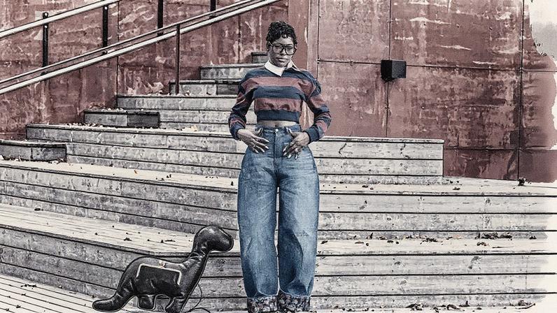 Shenea Walker na semana de moda de Copenhague (Foto: Reprodução)