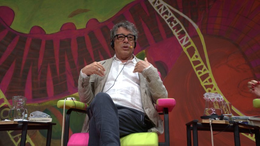 Escritor italiano Sandro Veronesi na Flip 2025 (Foto: Libário Nogueira/VEJA)
