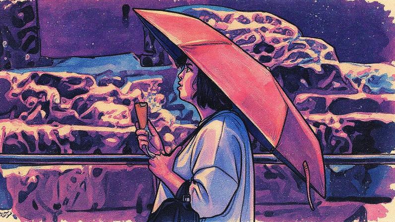 Uma mulher come um helado em Málaga. (Foto: Jesús Merida / Anadolu / Getty Images)