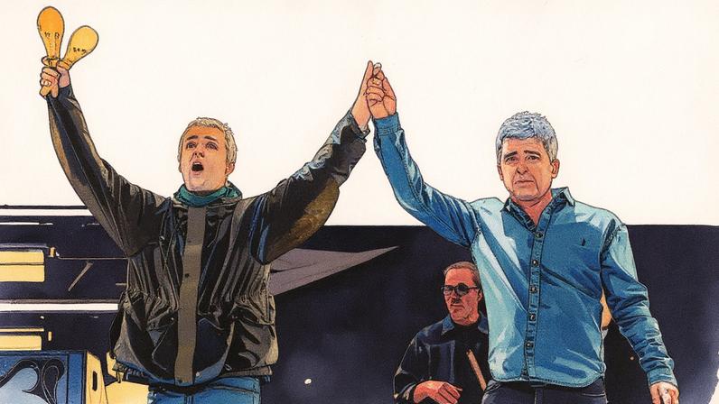 Oasis trouxe sua tão esperada turnê de reunião Live '25 para Toronto na primeira data de sua turnê norte-americana na noite de domingo. (Foto: Reprodução)