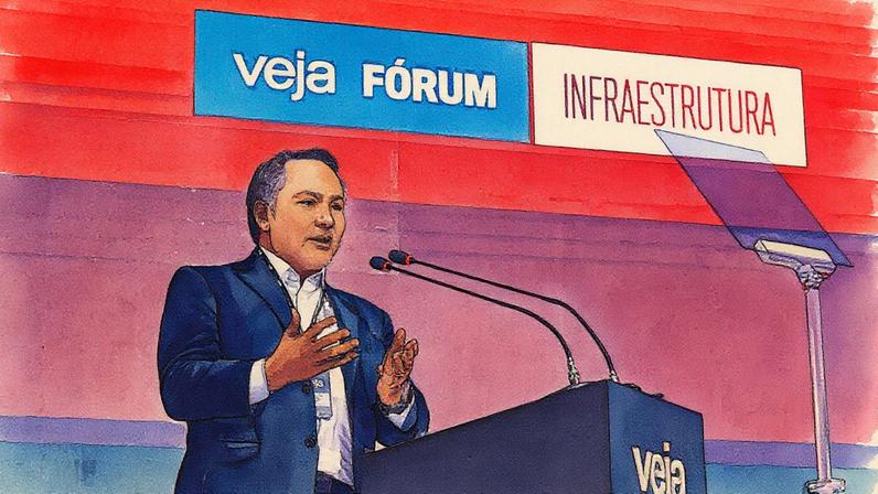 Carlos Piani, presidente da Sabesp, participa do VEJA Fórum de Infraestrutura (Foto: Flavio Santana/VEJA)