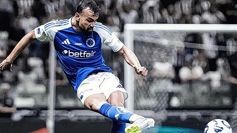 Fabrício Bruno marca gol em partida entre Atlético-MG e Cruzeiro pela Copa do Brasil (Foto: Reprodução)