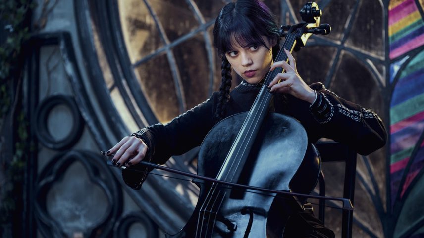 Jenna Ortega como Wandinha (Foto: Vlad Cioplea/Netflix)