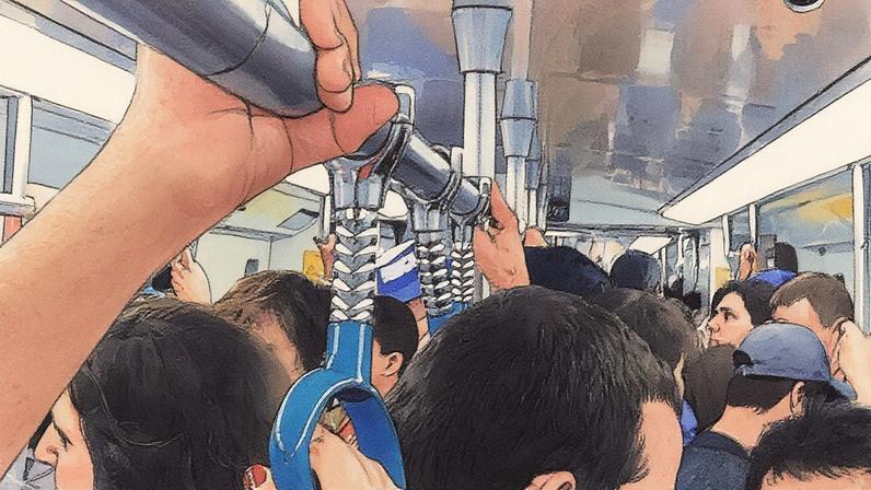 Vagão do metrô, no Rio: música tradicional ganhará letra sobre cariocas e passageiros (Foto: Reprodução)