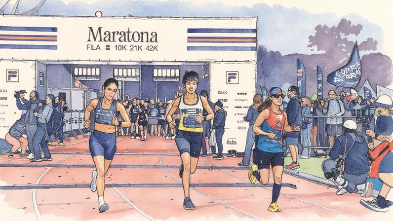 Corredores na Maratona Fila 2025, na USP - 24.ago.25 (Foto: Arquivo pessoal)