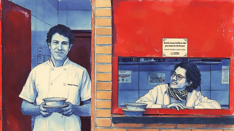 Rodrigo Oliveira e sua esposa, a historiadora Adriana Salay, iniciaram o projeto Quebrada Alimentada -- e foram reconhecidos com o Prêmio Paladar (Foto: Leo Martins/Estadao)