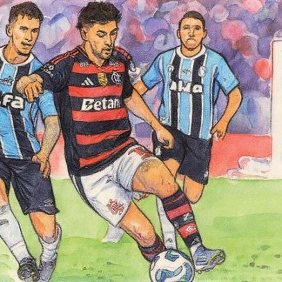 Flamengo marca primeiro, mas Grêmio empata em emocionante duelo no Maracanã