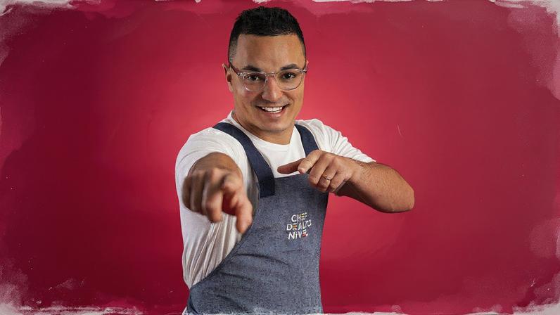 Luiz Lira, participante do reality show 'Chef de alto nível', no grupo 'cozinheiros profissionais' (Foto: Divulgação/TV Globo/Beto Roma)