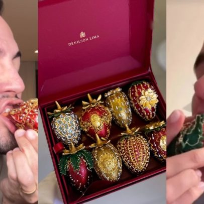 Morango do amor de luxo a R$ 2.300 faz sucesso entre celebridades e viraliza