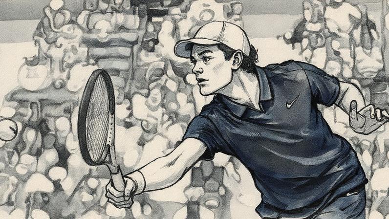 Vitória nesta quinta-feira garante Jannik Sinner no topo do ranking da ATP. (Foto: Maddie Meyer/AFP)