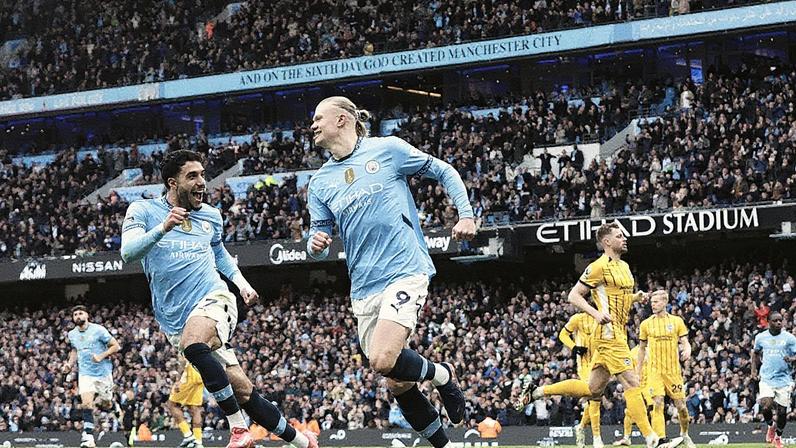 Erling Haaland é o jogador do Manchester City destacado na competição (Foto: Reprodução)