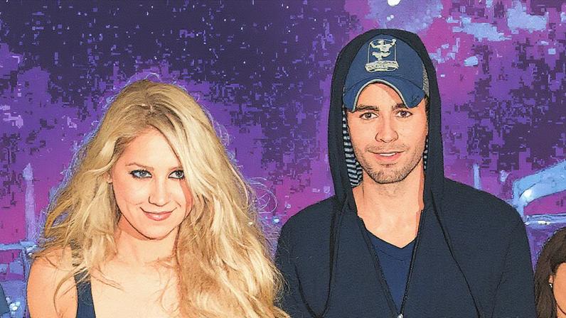 Anna Kournikova e Enrique Iglesias em 2010 (Foto: John Parra/Getty Images)